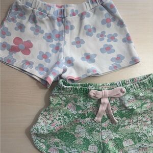 Floral and Garden Print Kids Shorts Set